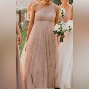 W Too tan/mauve dress